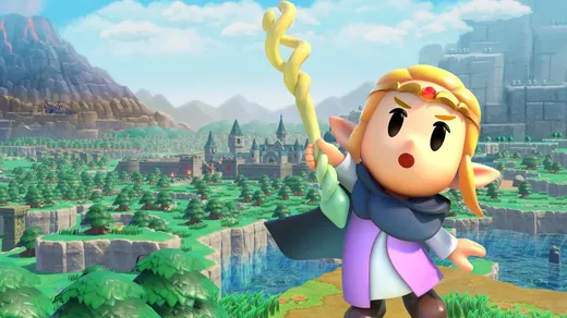 Zelda with staff